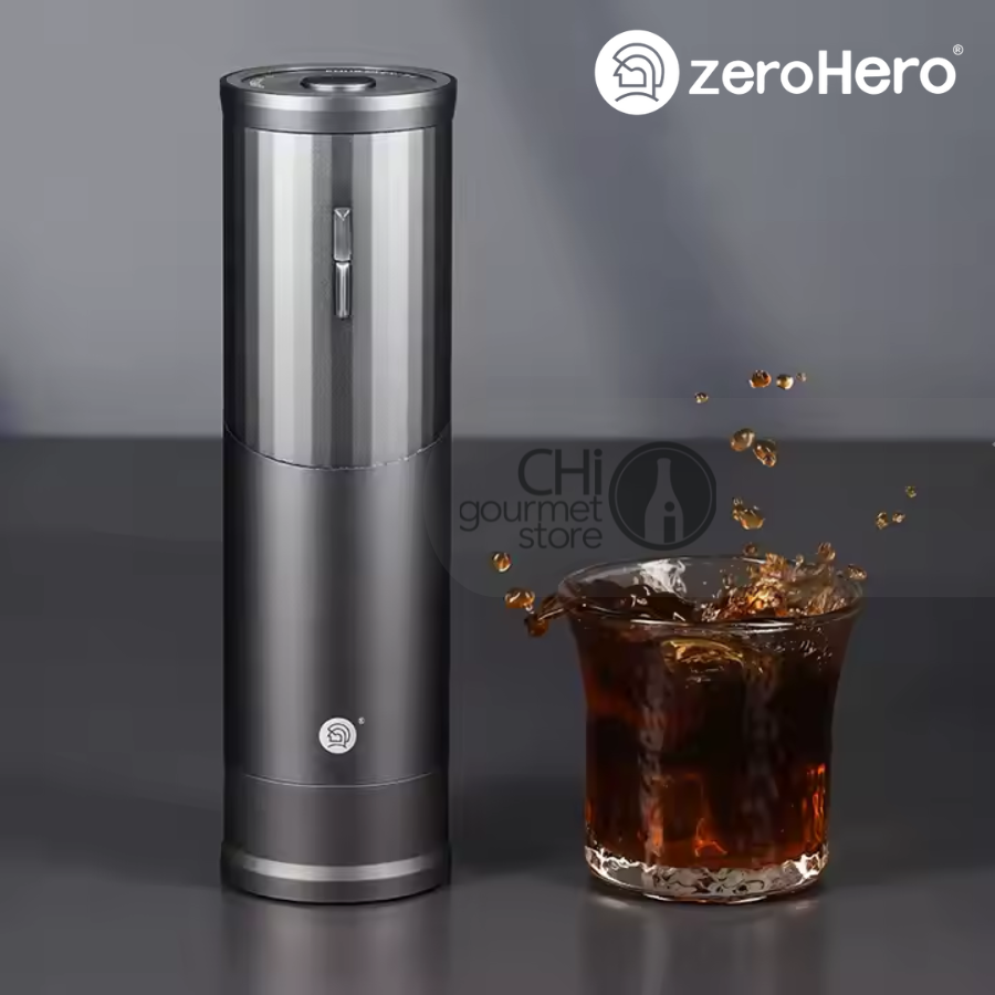 Máy Xay Cà Phê Cầm Tay Tự Động RUI Coffee E-Grinder zeroHero - Màu Đen