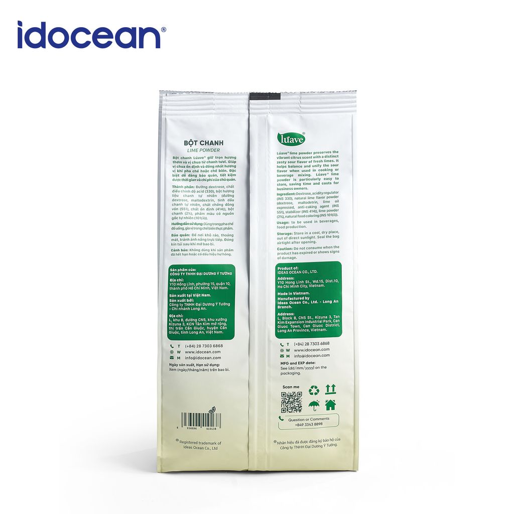 Bột chanh Lúave 400g - Thay Thế Chanh Tươi Chế Biến Nước Chấm, Pha Chế Đồ Uống, Nấu Ăn Nhanh Gọn
