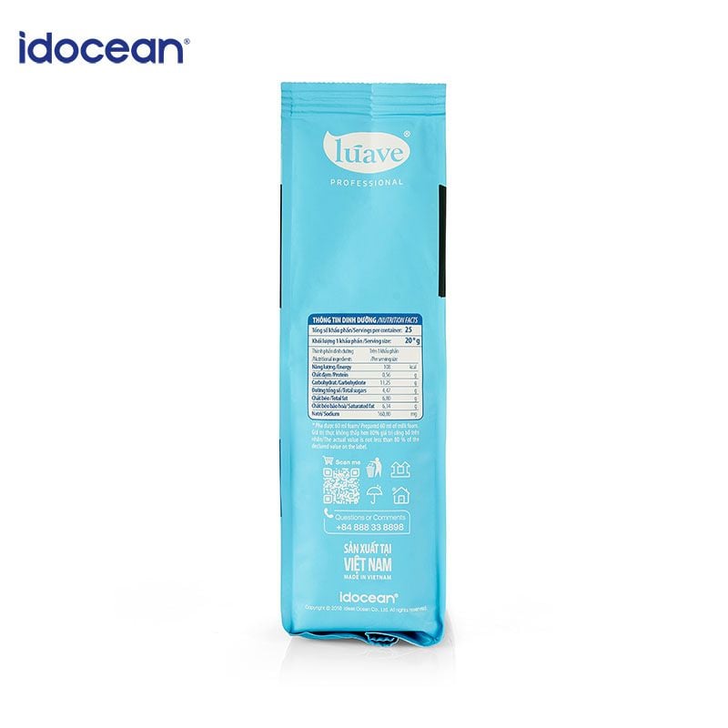 Bột Milk Foam Nguyên Vị Lúave - Thơm Béo Sánh Mịn, Topping Macchiato Cho Trà Sữa, Trà Trái Cây