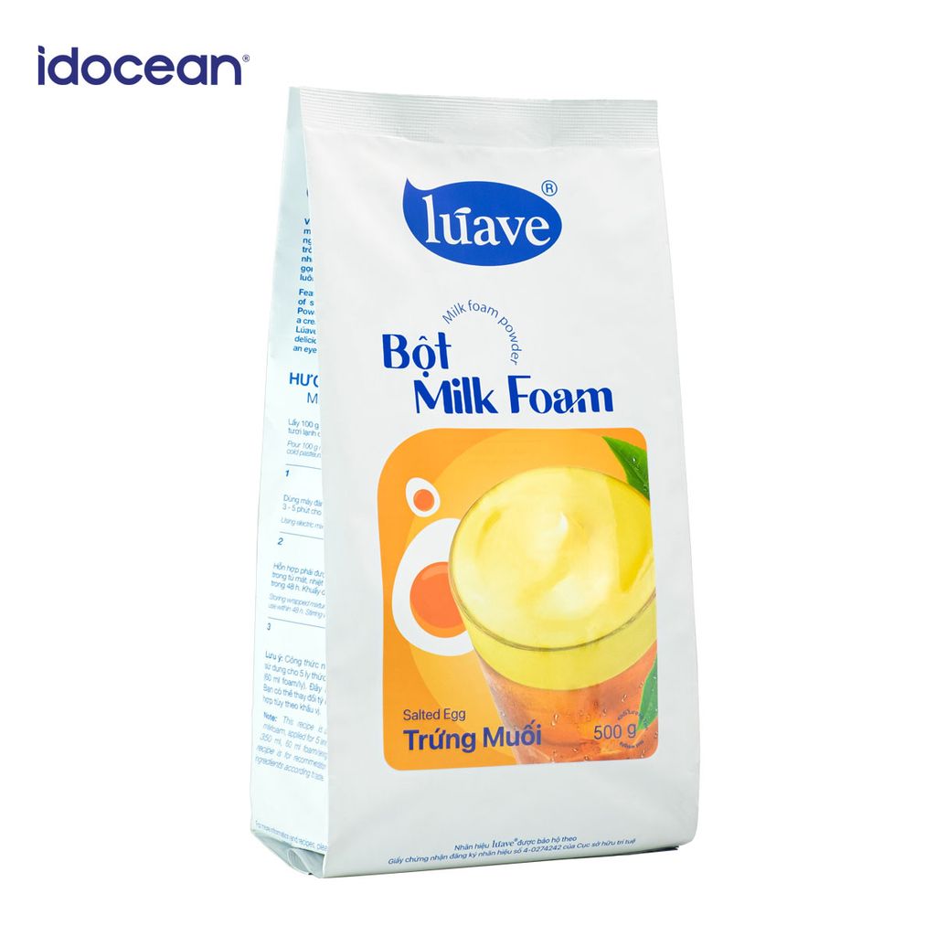 Bột Milk Foam Trứng Muối Lúave, Thơm Béo Đậm Vị, Topping Kem Trứng Muối Cho Trà Sữa, Trà Trái Cây