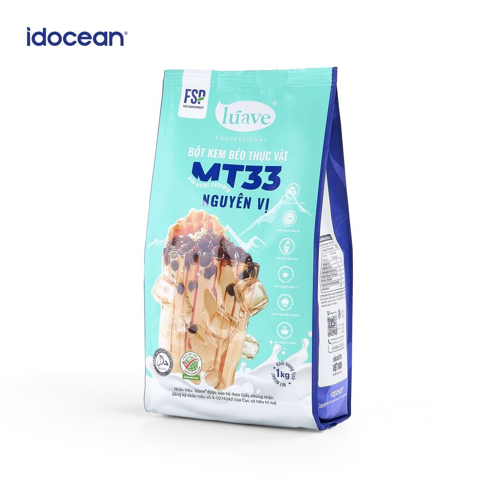 Bột Kem Béo Thực Vật MT33 Lúave - Bột Pha Trà Sữa Béo Ngậy, Đậm Trà, Phù Hợp Nhiều Loại Trà, Cà Phê