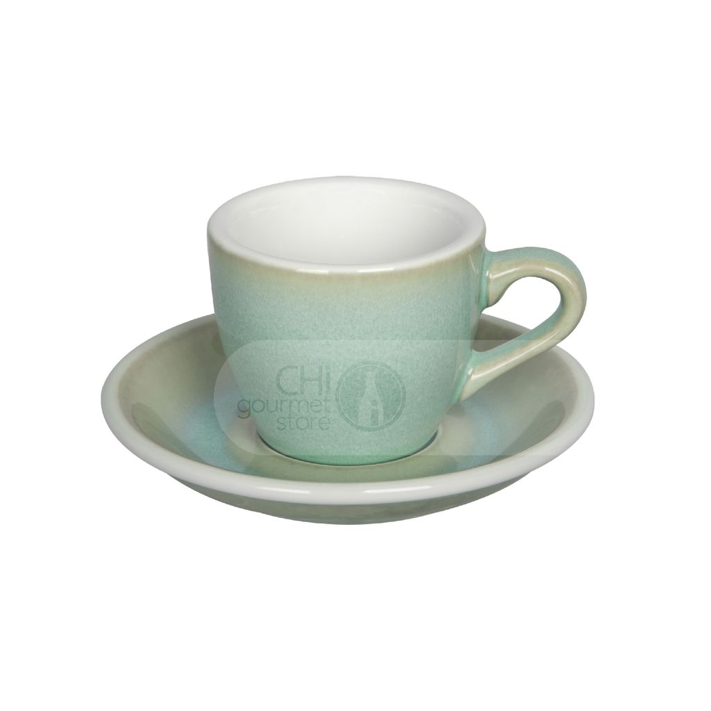 Egg 80ml Espresso Cup & Saucer (Potters Colors)