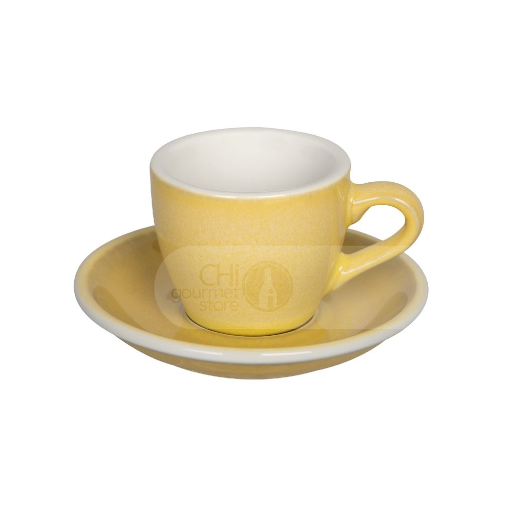 Egg 80ml Espresso Cup & Saucer (Potters Colors)