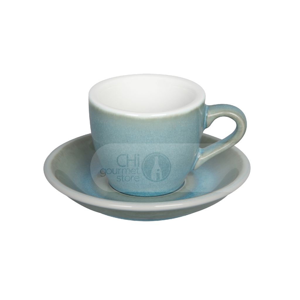 Egg 80ml Espresso Cup & Saucer (Potters Colors)