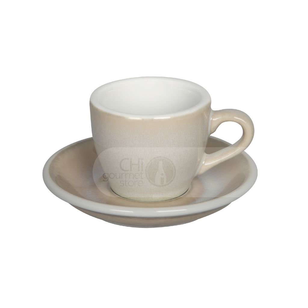 Egg 80ml Espresso Cup & Saucer (Potters Colors)