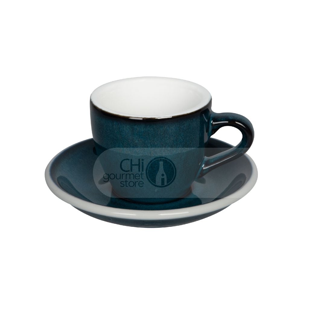 Egg 80ml Espresso Cup & Saucer (Potters Colors)