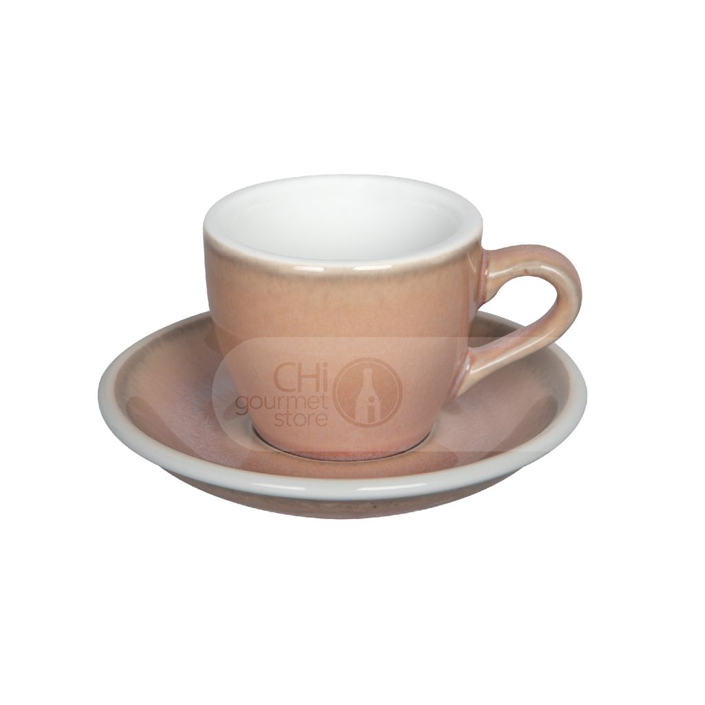 Egg 80ml Espresso Cup & Saucer (Potters Colors)