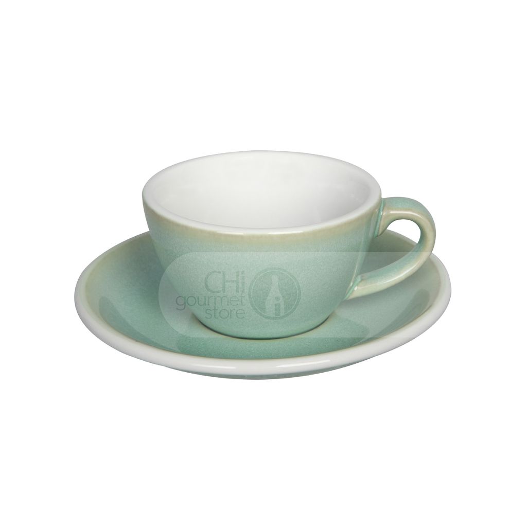Egg 150ml Flat White Cup & Saucer (Potters Colors)