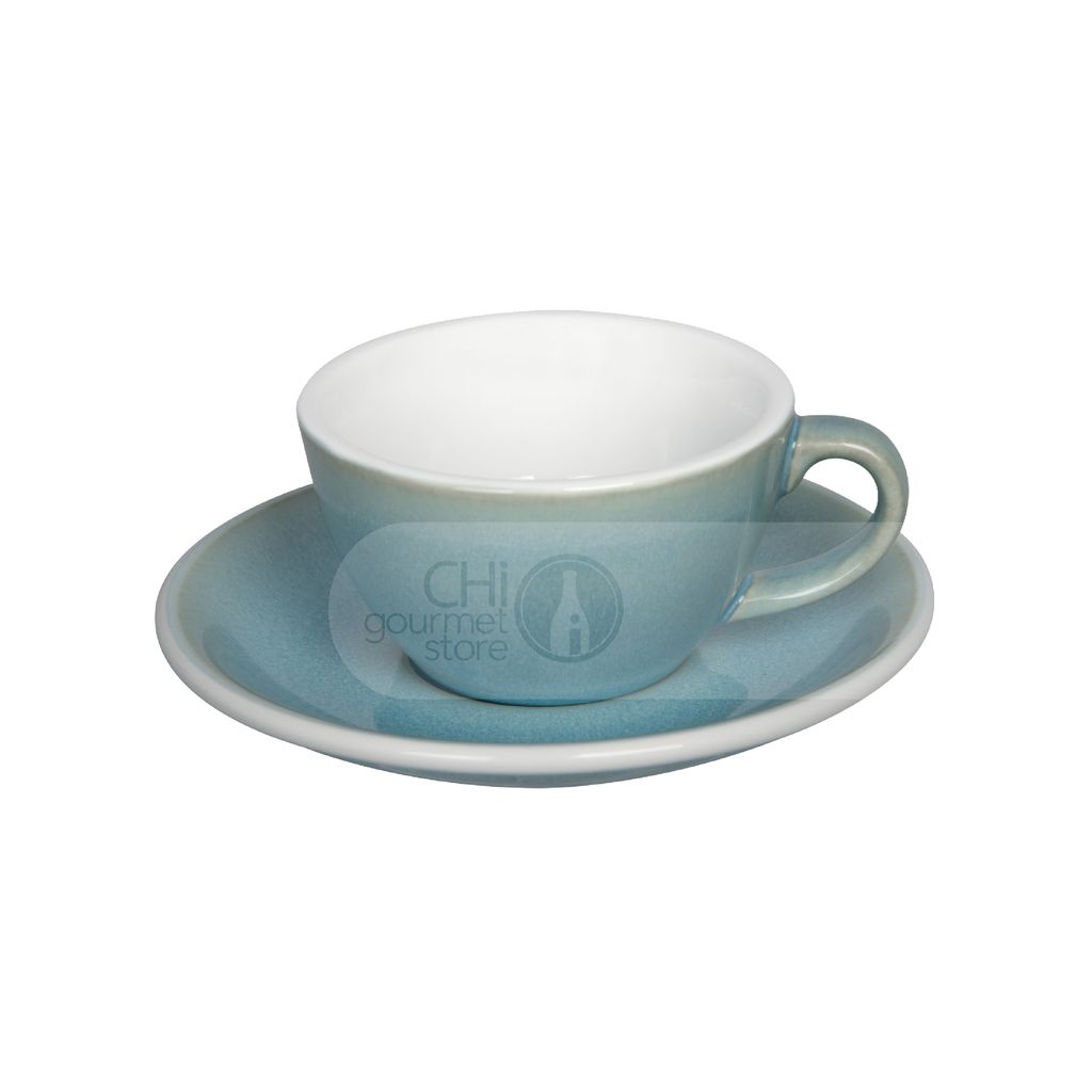 Egg 150ml Flat White Cup & Saucer (Potters Colors)