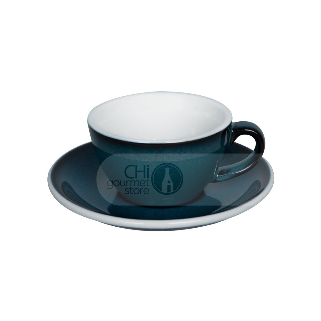Egg 150ml Flat White Cup & Saucer (Potters Colors)