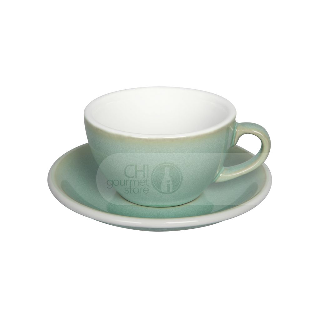 Egg 200ml Cappuccino Cup & Saucer (Potters Colors)