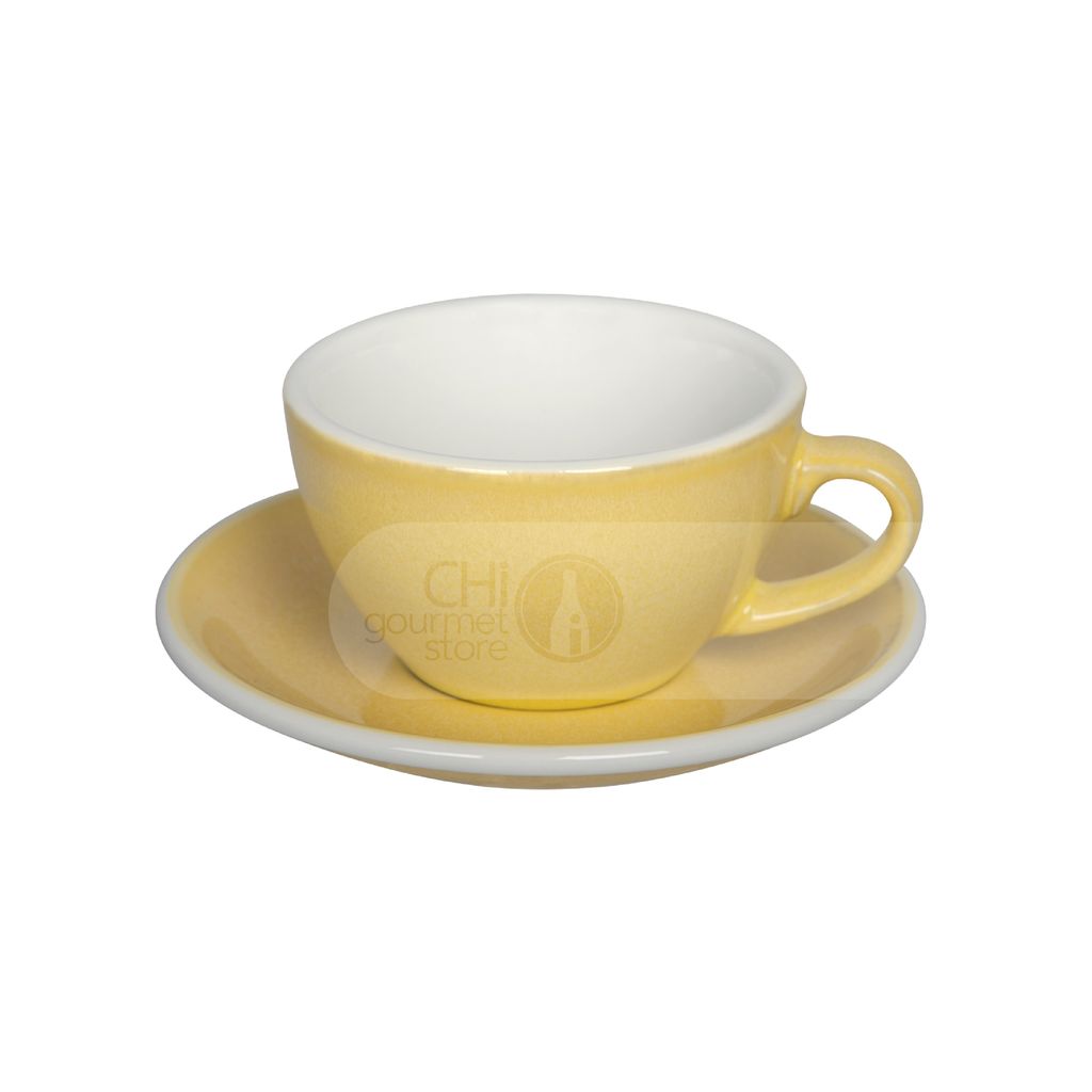 Egg 200ml Cappuccino Cup & Saucer (Potters Colors)