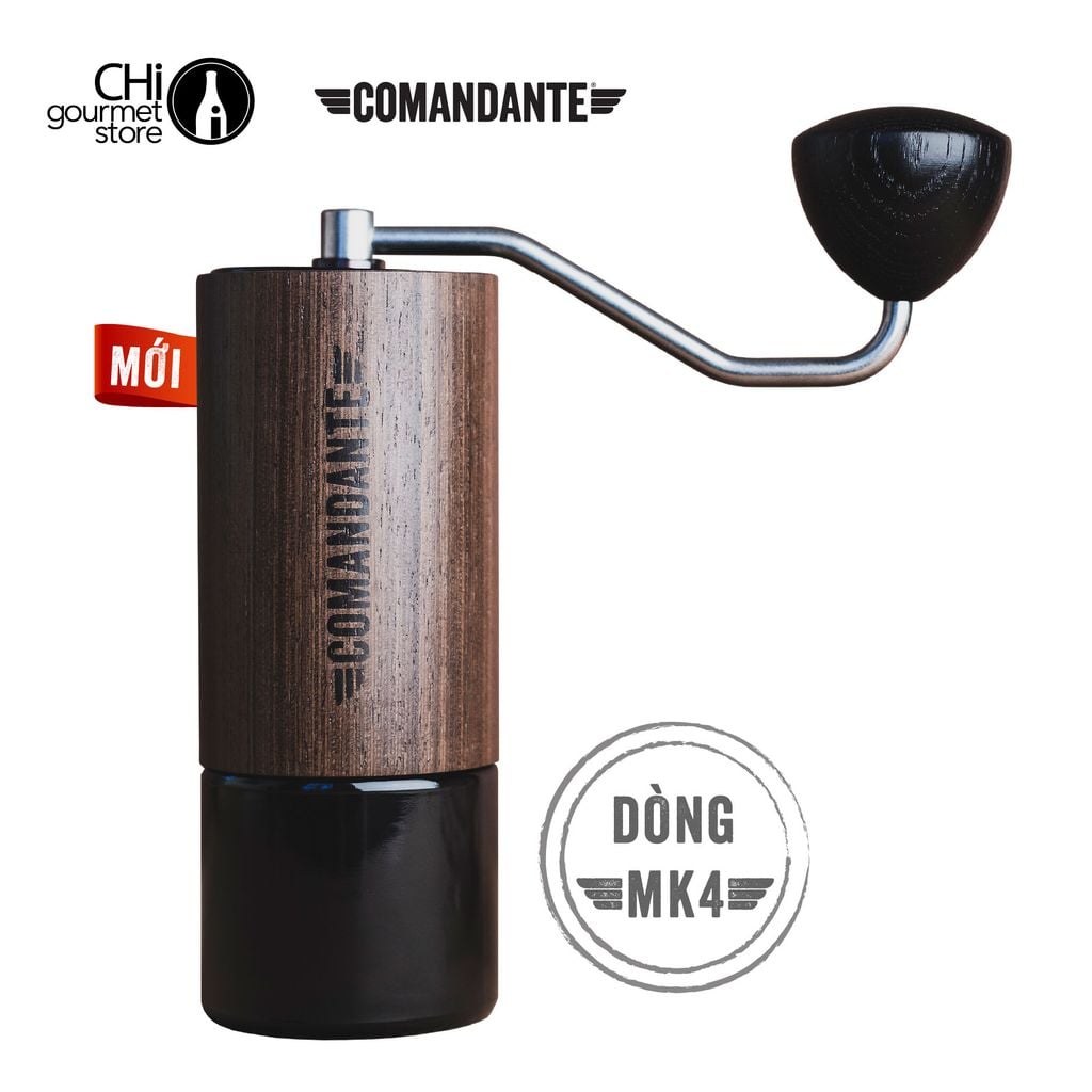 Cối Xay Cà Phê Cầm Tay Comandante C40 MK4 - Tặng áo và hũ Bean Jar trị giá 860K