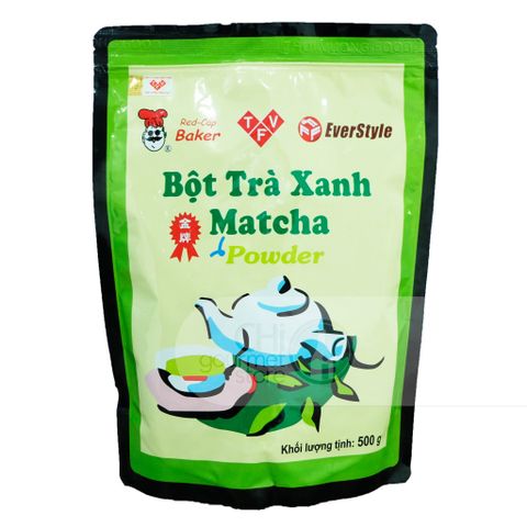 Bột Trà Xanh Matcha Đài Loan (Mũ Đỏ) 0.5kg - Everstyle