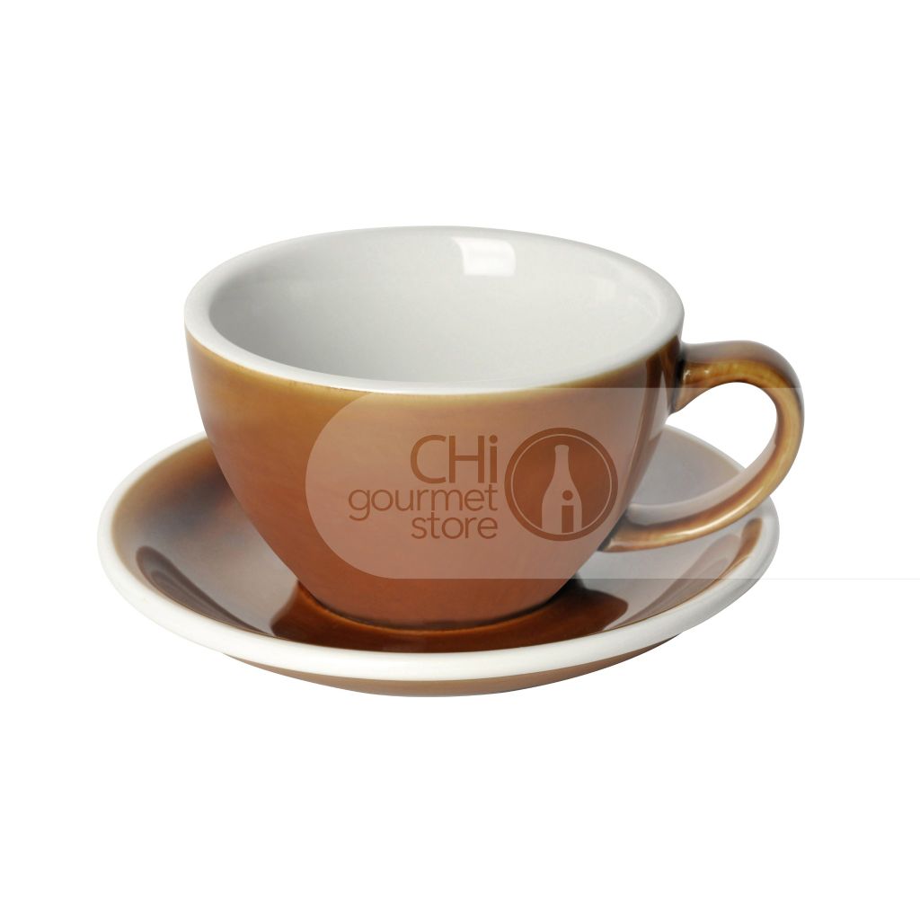 Egg 300ml Café Latte Cup & Saucer (3 Potters)