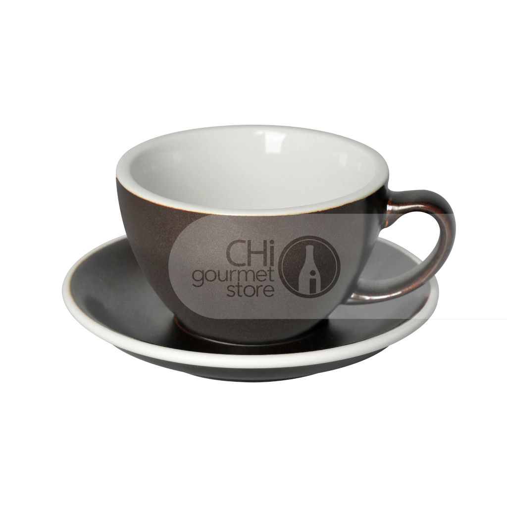 Egg 300ml Café Latte Cup & Saucer (3 Potters)