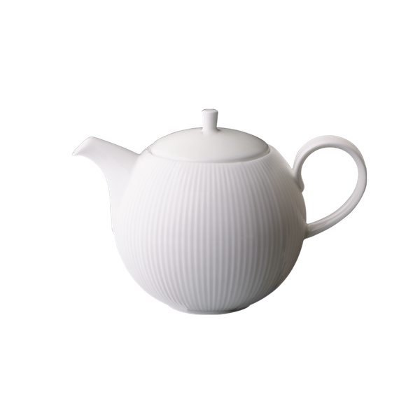 FLUTE - 600ML TEAPOT (WHITE)