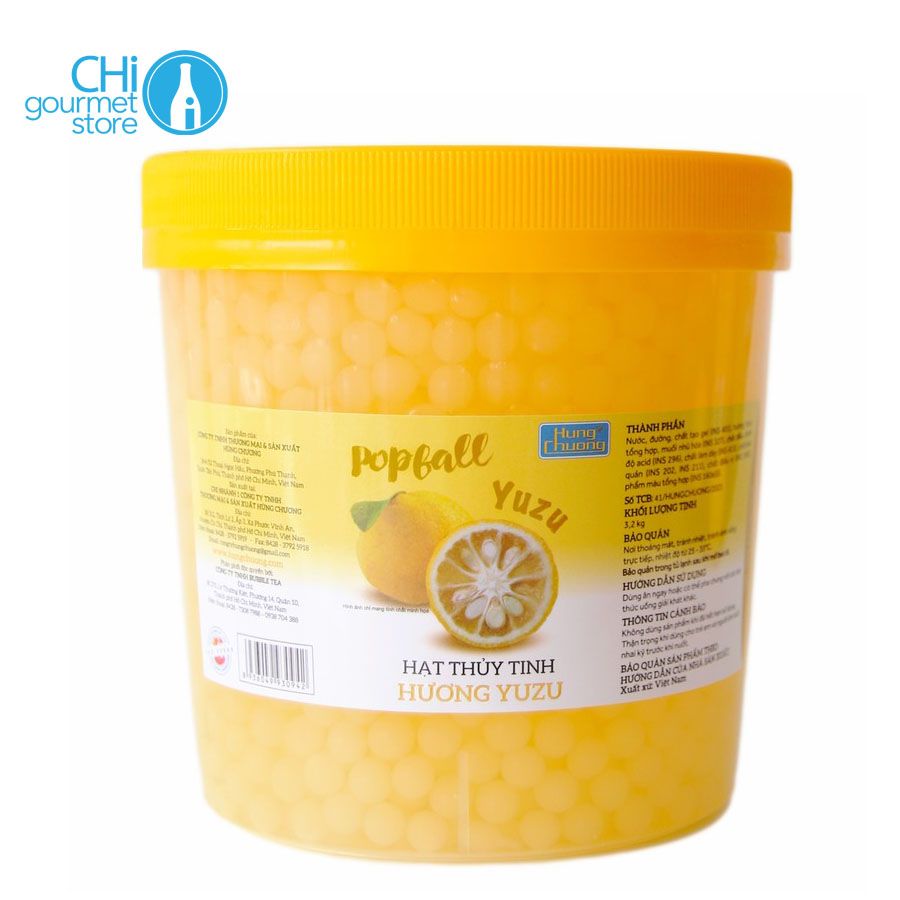 Hạt Thủy Tinh Yuzu 1kg / 3,2kg - Hùng Chương