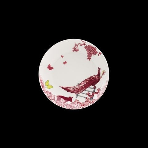 A Curious Toile Dĩa sứ Side 15cm Red