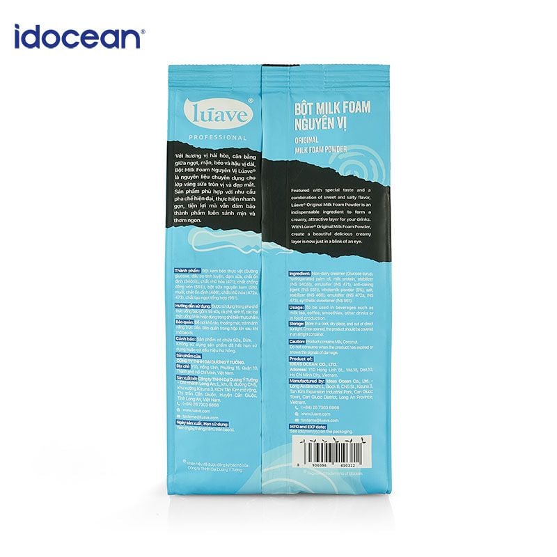 Bột Milk Foam Nguyên Vị Lúave - Thơm Béo Sánh Mịn, Topping Macchiato Cho Trà Sữa, Trà Trái Cây