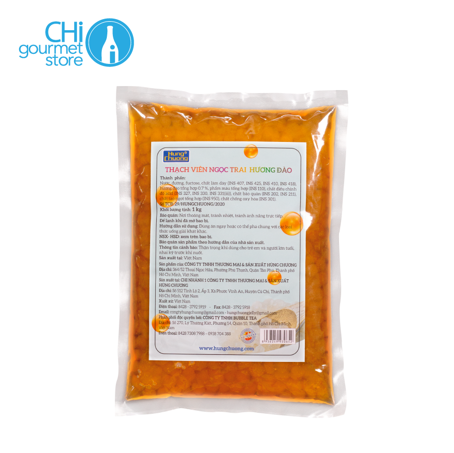 Thạch Viên Ngọc Trai Đào 1kg/2kg - Hùng Chương