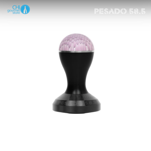 Tay Nén Cà phê Lồi Pesado Convex Tamper 58.5mm - Full Moon Wave - Black/Haze