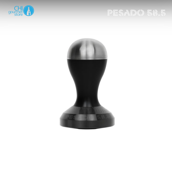 Tay Nén Cà phê Lồi Pesado Convex Tamper 58.5mm - Full Moon Wave - Black/Sliver