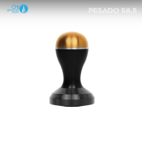 Tay Nén Cà phê Lồi Pesado Convex Tamper 58.5mm - Full Moon Wave - Black/Gold