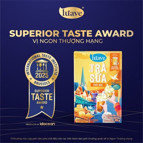 Trà sữa hòa tan Lúave Phô Mai 275gr (5 gói trà sữa, 5 gói trân châu, đậm vị nguyên bản, ngon chuẩn tiệm)