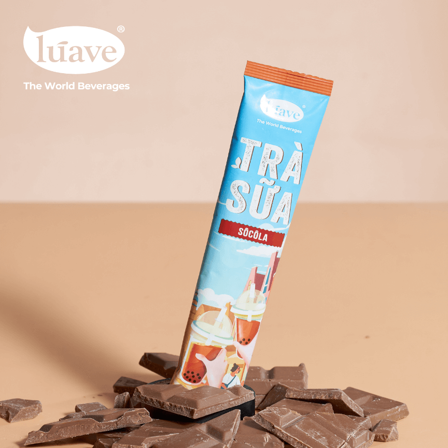 Trà sữa hòa tan Lúave - Vị Sô cô la 275gr  (5 gói trà sữa, 5 gói trân châu, đậm vị nguyên bản, ngon chuẩn tiệm)