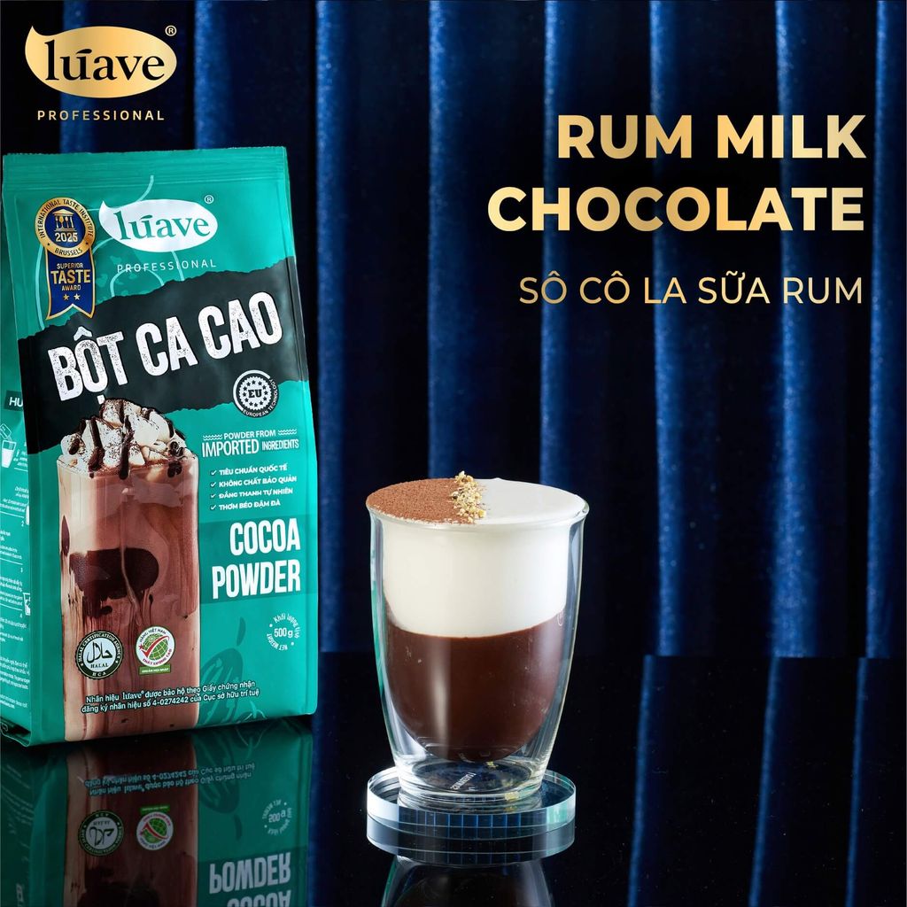 Bột Cacao Lúave - Hương vị đắng béo tự nhiên, phù hợp trong pha chế, làm bánh,...