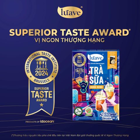 Trà sữa hòa tan Lúave Hong Kong 300gr (5 gói trà sữa, 5 gói trân châu, đậm vị nguyên bản, ngon chuẩn tiệm)