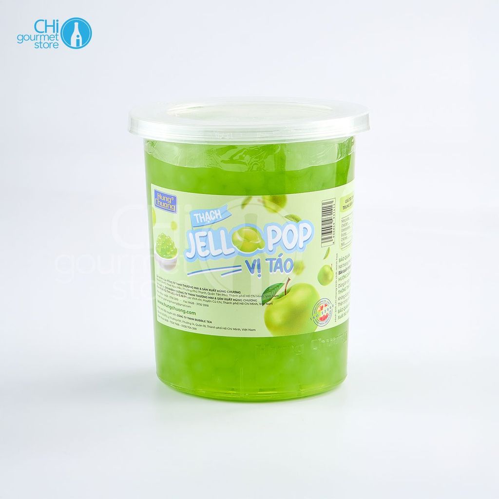 Thạch Jellopop vị táo 1kg - Hùng Chương
