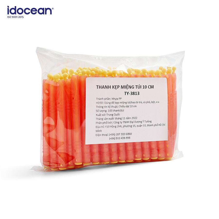 01 Thanh kẹp miệng túi 10 cm