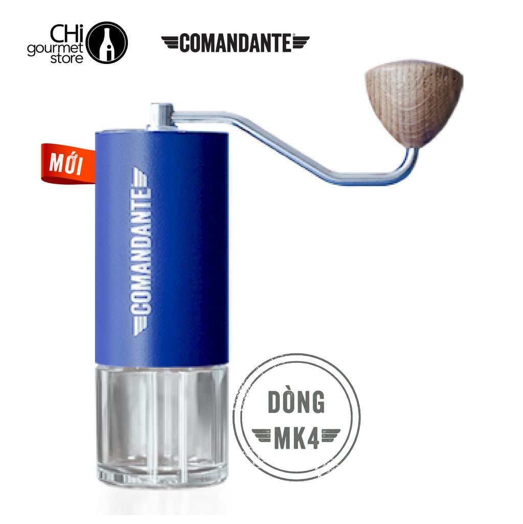 Cối Xay Cà Phê Cầm Tay Comandante C40 MK4 - Tặng áo và hũ Bean Jar trị giá 860K