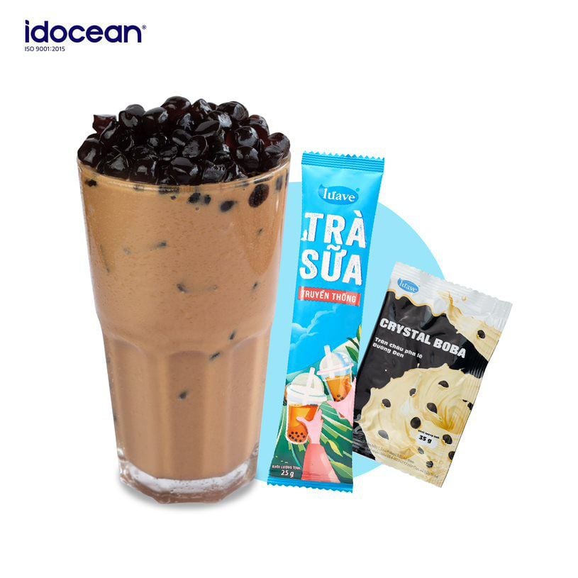 Trà sữa hòa tan Lúave Truyền Thống 300gr (5 gói trà sữa, 5 gói trân châu, đậm vị nguyên bản, ngon chuẩn tiệm)