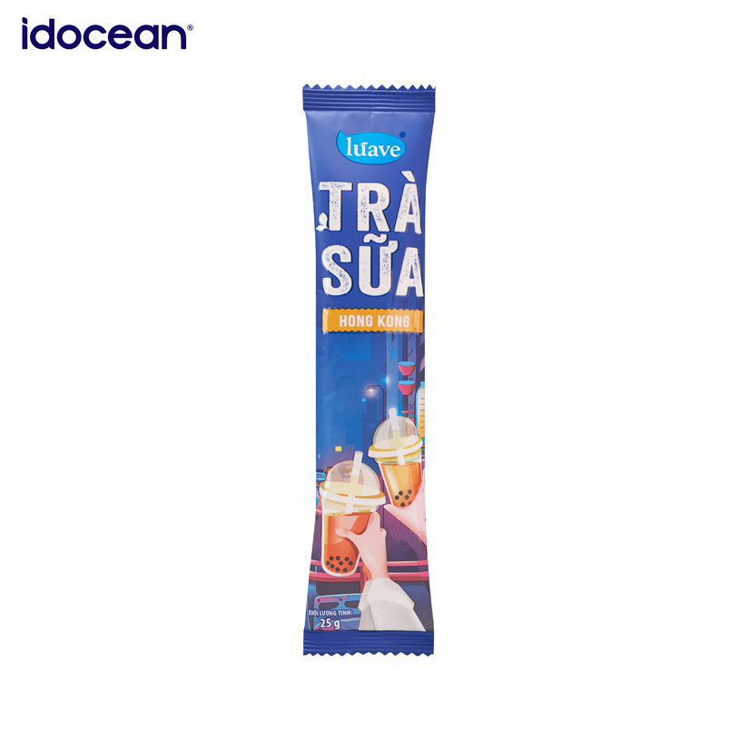 Trà sữa hòa tan Lúave Hong Kong 300gr (5 gói trà sữa, 5 gói trân châu, đậm vị nguyên bản, ngon chuẩn tiệm)