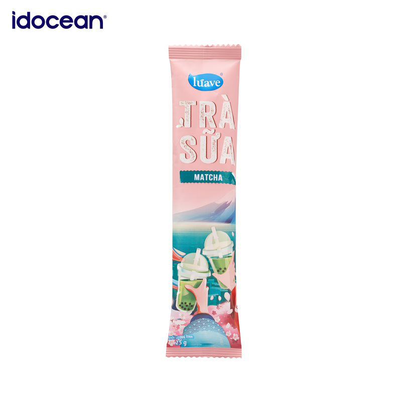Trà sữa hòa tan Lúave Matcha 300gr  (5 gói trà sữa, 5 gói trân châu, đậm vị nguyên bản, ngon chuẩn tiệm)