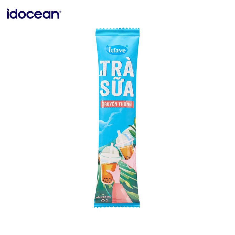 Trà sữa hòa tan Lúave Truyền Thống 300gr (5 gói trà sữa, 5 gói trân châu, đậm vị nguyên bản, ngon chuẩn tiệm)