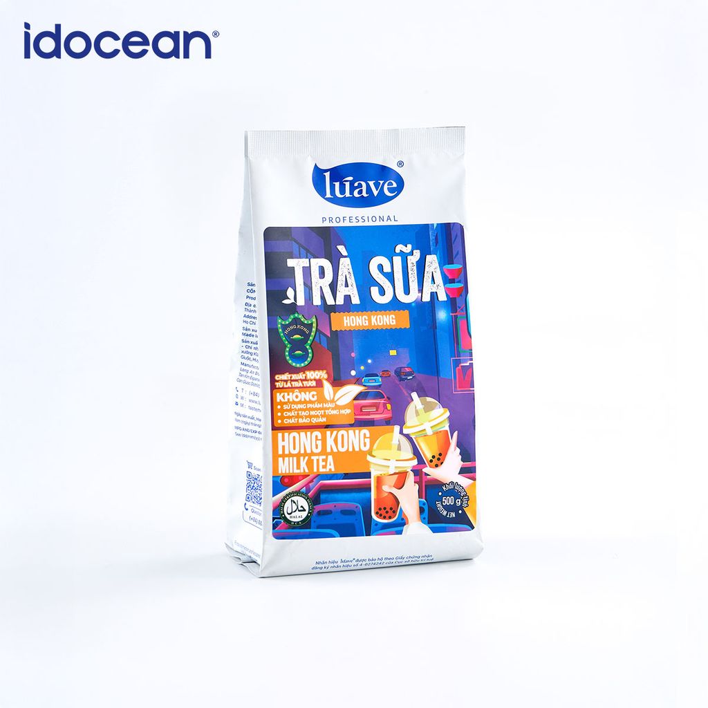 Trà sữa hòa tan Lúave - Vị Hong kong 500gr (Pha được 2,4 lít trà sữa, chiết xuất từ lá trà tươi, không chất bảo quản,...)