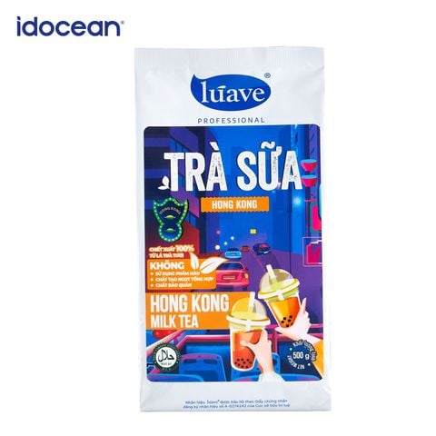 Trà sữa hòa tan Lúave - Vị Hong kong 500gr (Pha được 2,4 lít trà sữa, chiết xuất từ lá trà tươi, không chất bảo quản,...)
