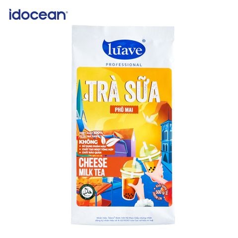 Trà sữa hòa tan Lúave - Vị phô mai 500gr (Pha được 2,4 lít trà sữa, chiết xuất từ lá trà tươi, không chất bảo quản,...)