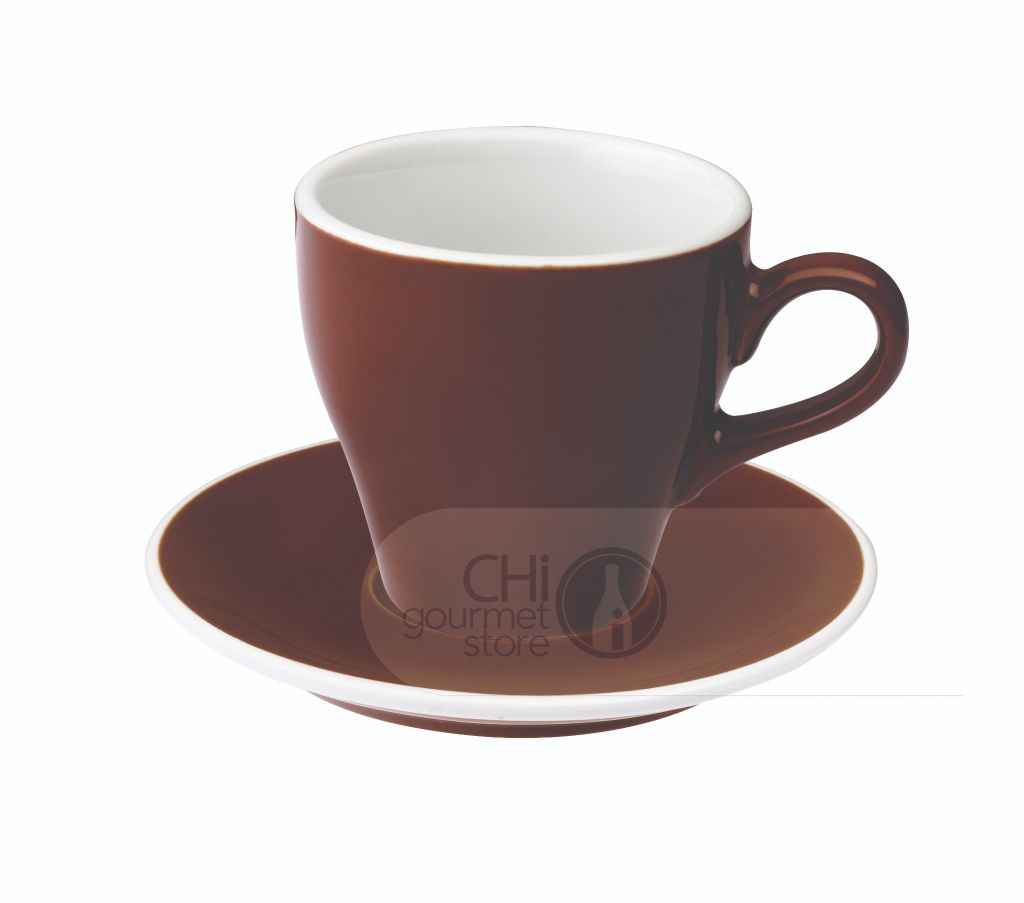 Tulip 280ml Café Latte Cup & Saucer  - Ly sứ kèm đĩa lót