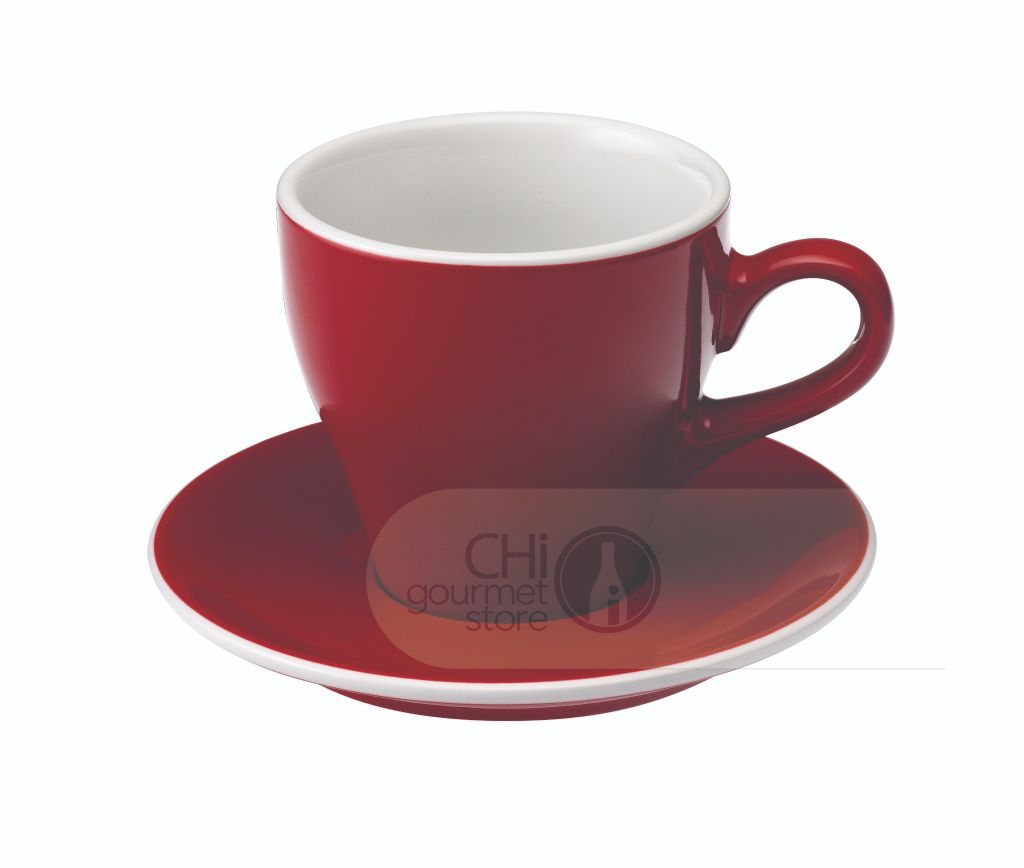 Tulip 280ml Café Latte Cup & Saucer  - Ly sứ kèm đĩa lót
