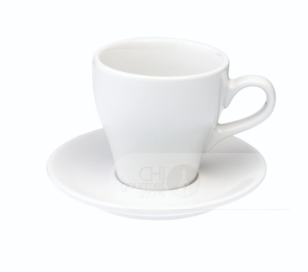 Tulip 280ml Café Latte Cup & Saucer  - Ly sứ kèm đĩa lót