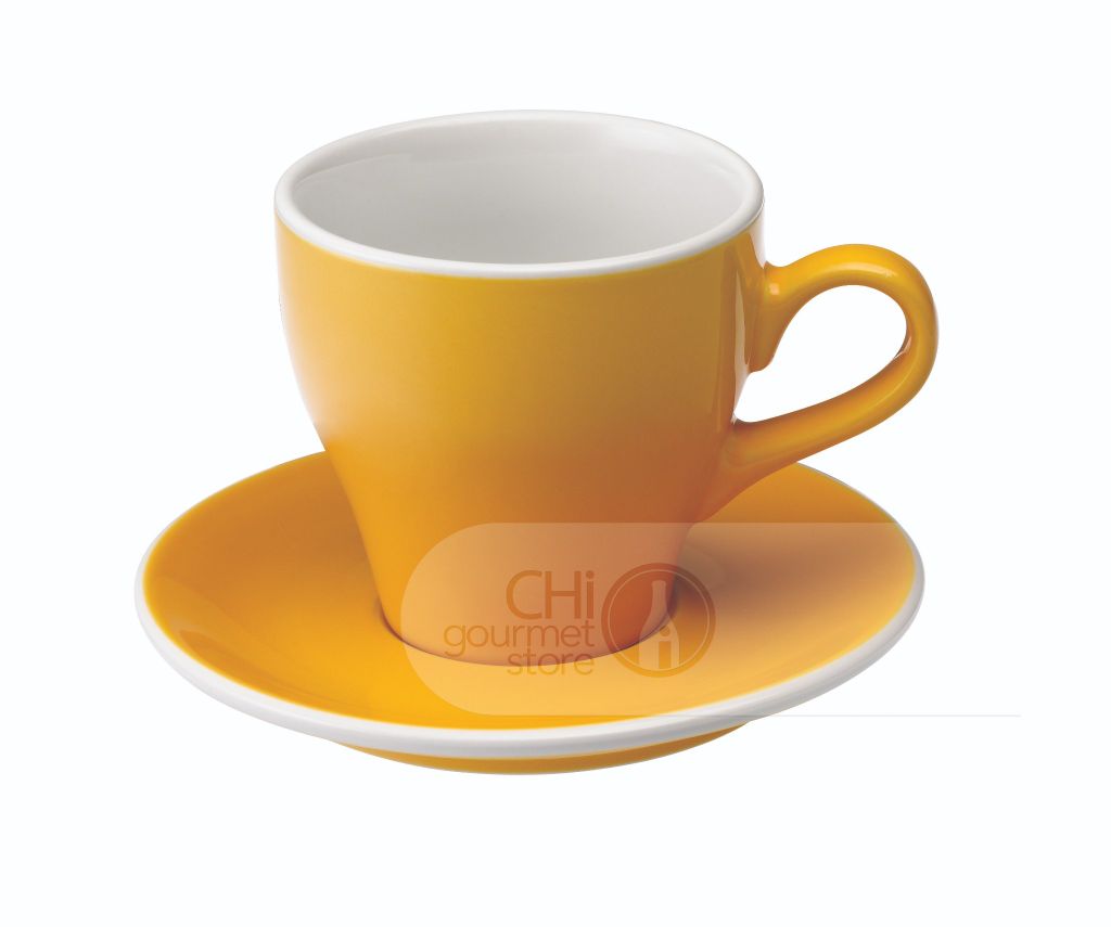 Tulip 280ml Café Latte Cup & Saucer  - Ly sứ kèm đĩa lót