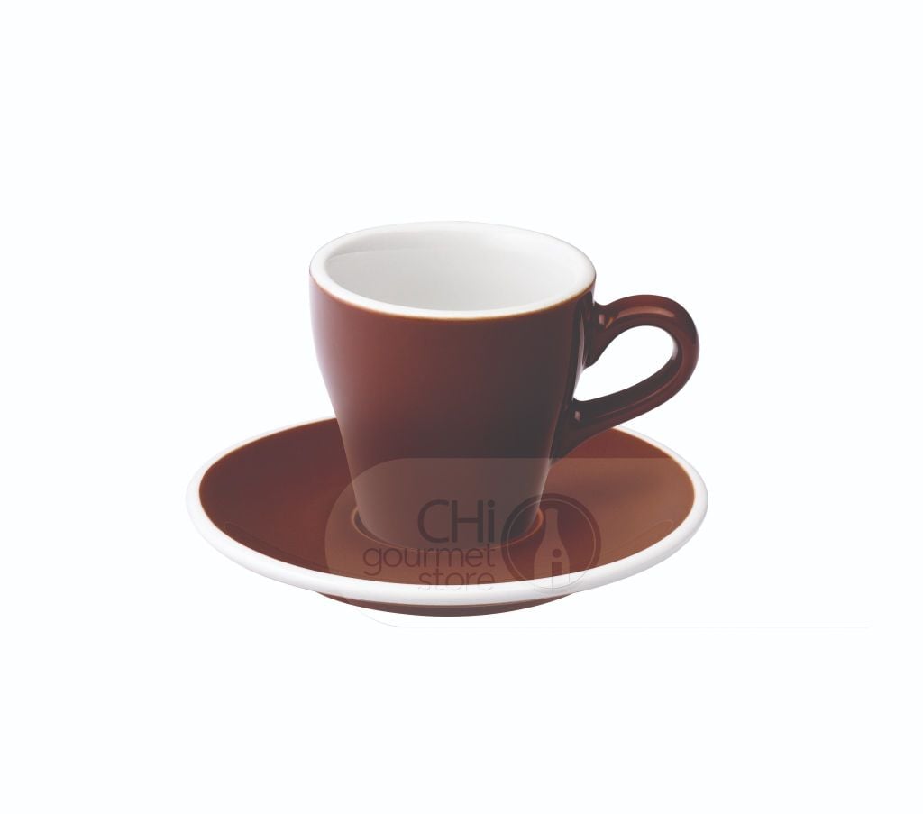 Tulip Espresso Cup & Saucer 80ml - Ly sứ kèm đĩa lót