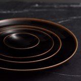 STUDIO TENMOKU - 20CM SALAD PLATE (BLACK)