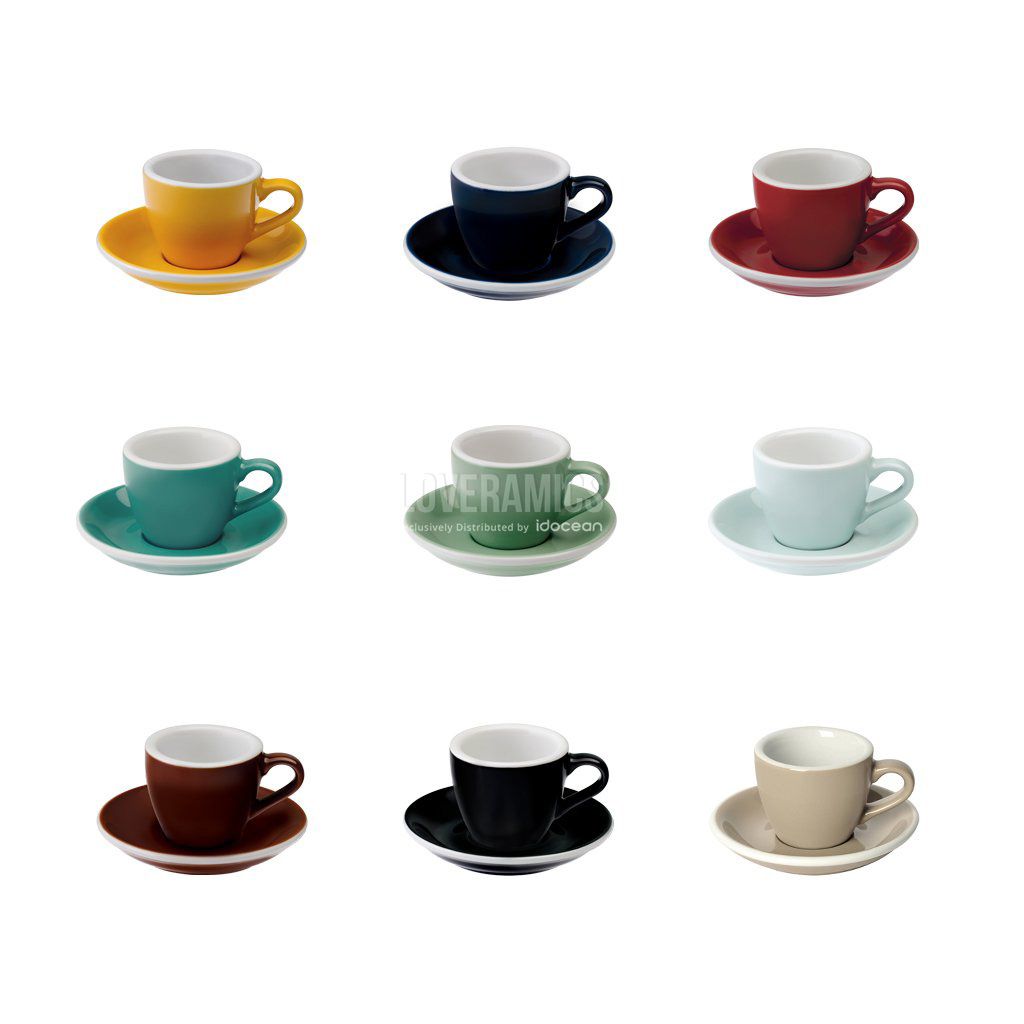 Egg 80ml Espresso Cup & Saucer