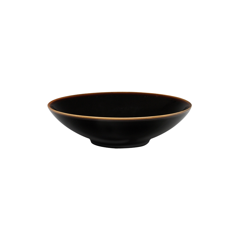 STUDIO TENMOKU - 20CM SOUP PLATE (BLACK)